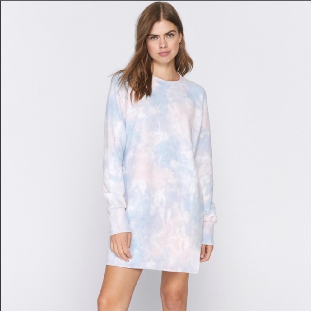 ✨Spiritual Gangster tie-dye sweatshirt dress